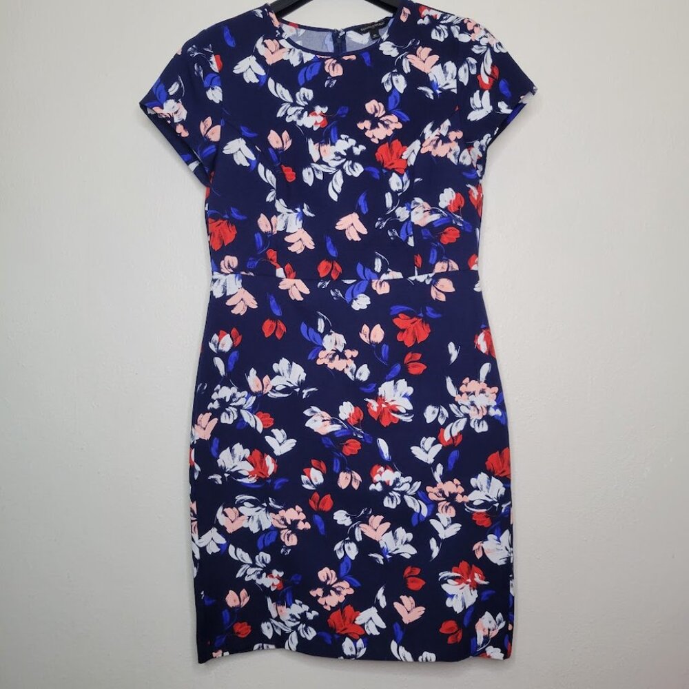 Banana Republic Blue Floral Dress Size 10